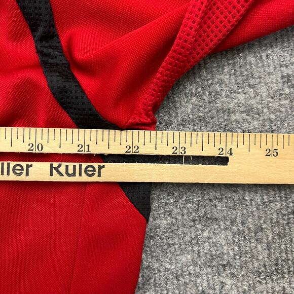 Vintage Adidas Blackhawks LSA Soccer Track Jacket Men Medium Red Full Zip - Picture 10 of 12